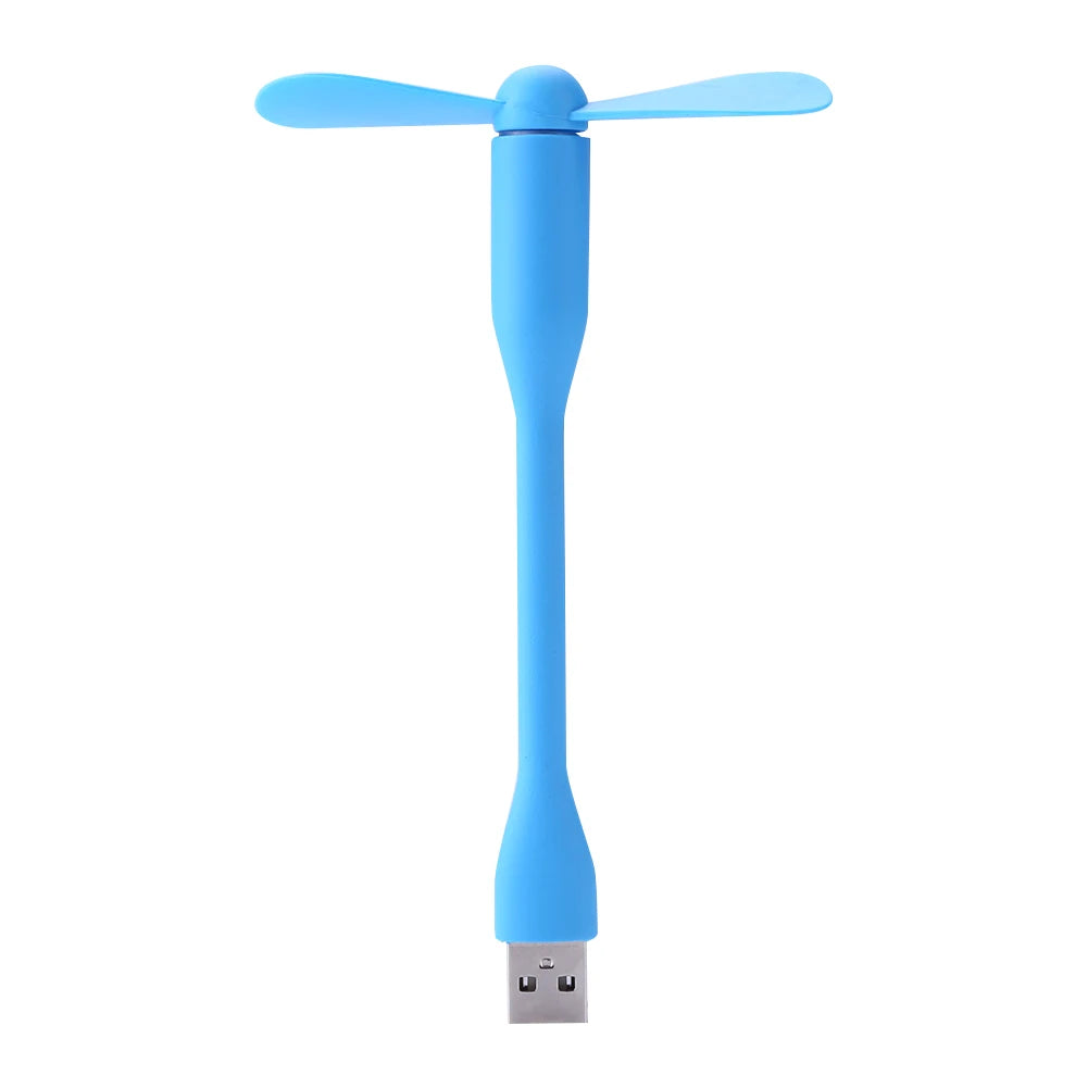 Mini USB Fan Flexible Bendable Cooling Fan For Power Bank Laptop PC AC Charger Portable Hand Fan Computer Summer Gadget