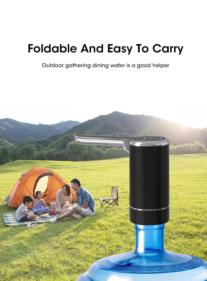 Electric Water Pump Bucket Water Suction Device Water Intake Device Household Office USB Outdoor Convenient Water Dispenser
