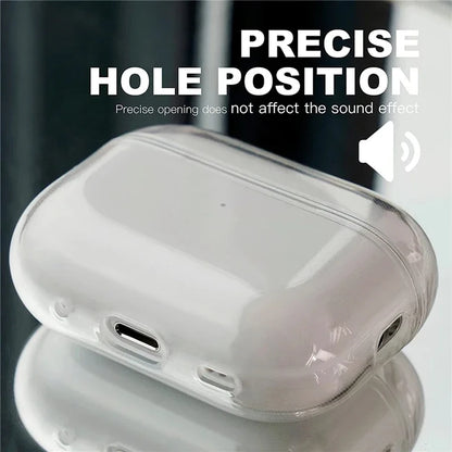 Clear Soft TPU Earphone Cover with Lanyard Strap For Airpods Pro 3 2nd Generation Air Pods 4 2024 Gen Case Accessories