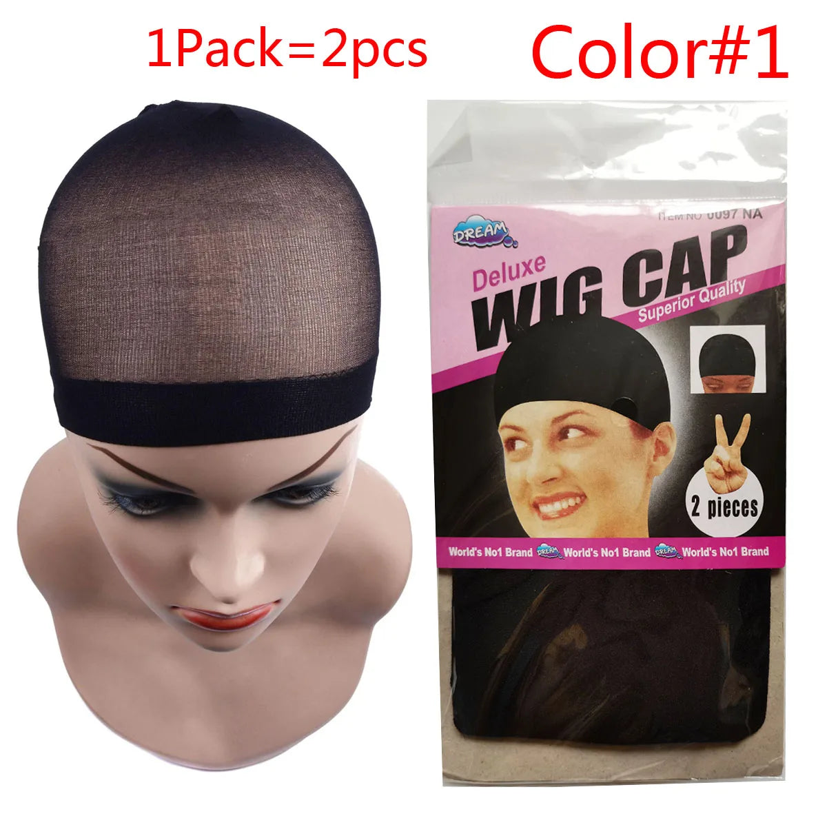 1Pack Nylon Wig Making Cap Mesh Stocking Wig Cap Invisible Hair Nets For Hair Wigs Brown Black Salon Hairnet Wig Caps For Women