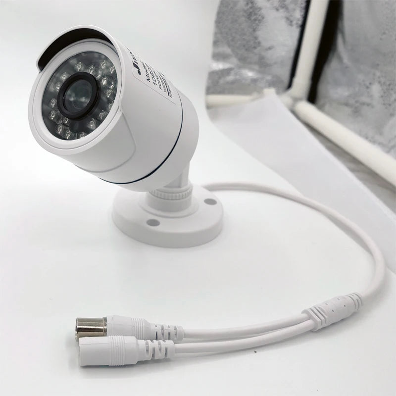 JIENUO 4K AHD Camera CCTV Security Surveillance Outdoor Waterproof Infrared NightVision Indoor CVI 1080P 5MP HD Home Cam Monitor