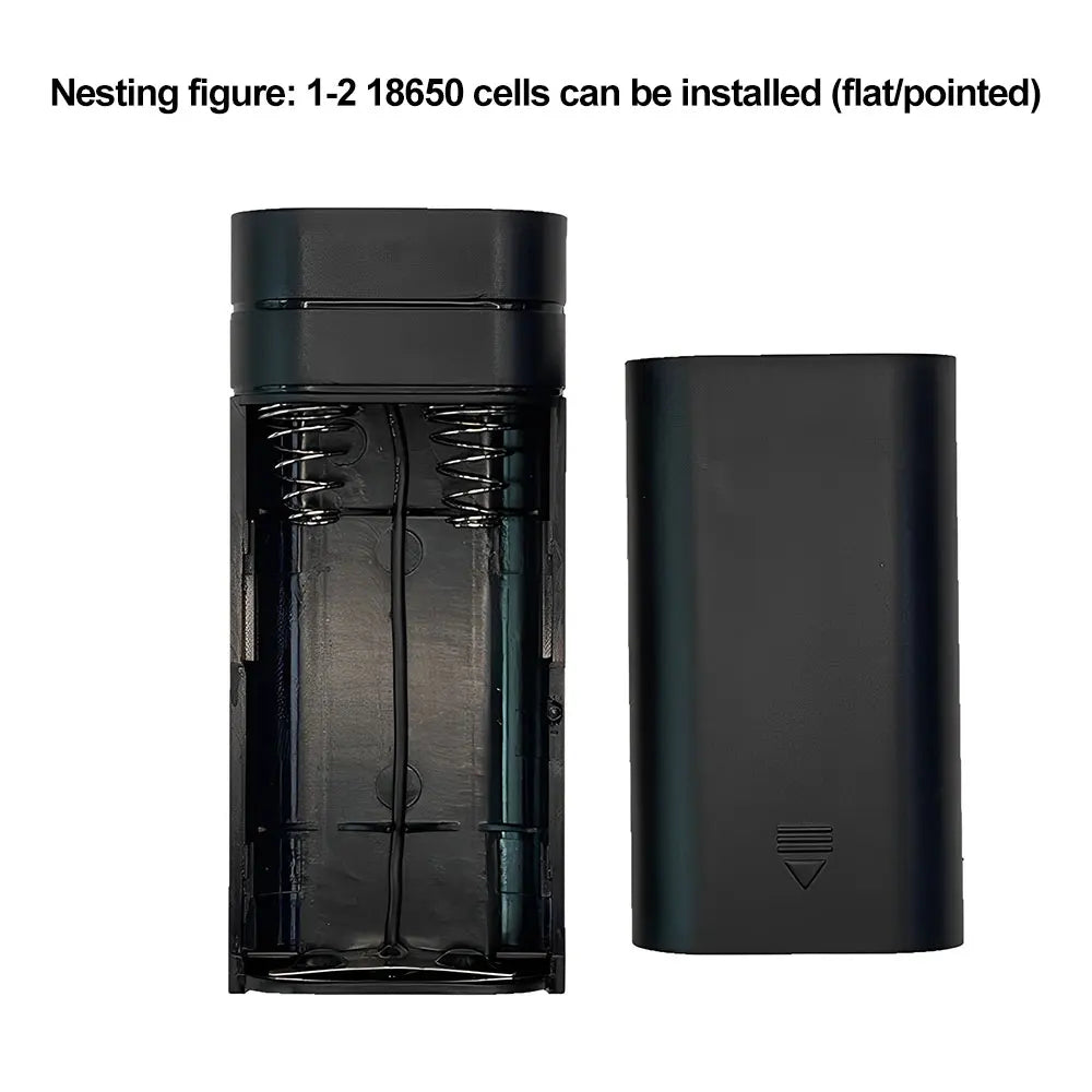 Portable 18650 Battery Charger Case 2 x 18650 DIY Power Bank Box Kit USB Output Ports 3.7V Plastic Mobile Power Supply Housing