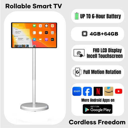 Wholesale Price 21.5 Inch Internet Tv Build In 5 Hours Battery Interactive Smart Led Tv Smart Tv With Ips Touch Screen