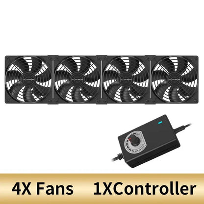 220V Multifunctional Exhaust Fan with Remote Control for Chassis Workstation Service Station Cooling Ventilation Fan