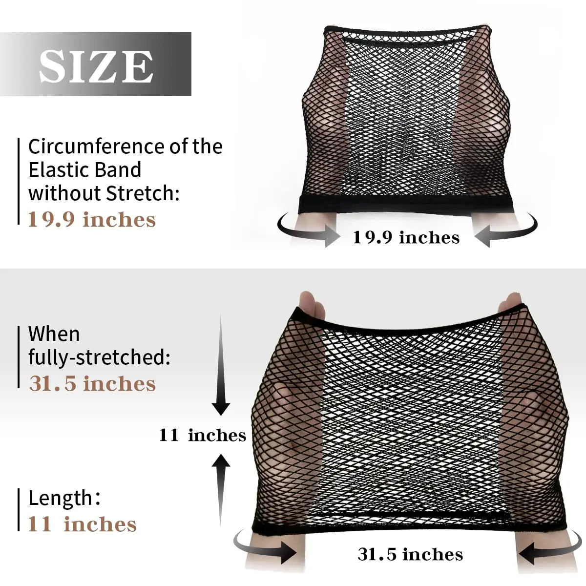 G&T Wig Black Mesh Wig Cap Net, Closed End Hair Mesh Net, Liner Weaving Caps for Women, Men, Kids, Wig Caps