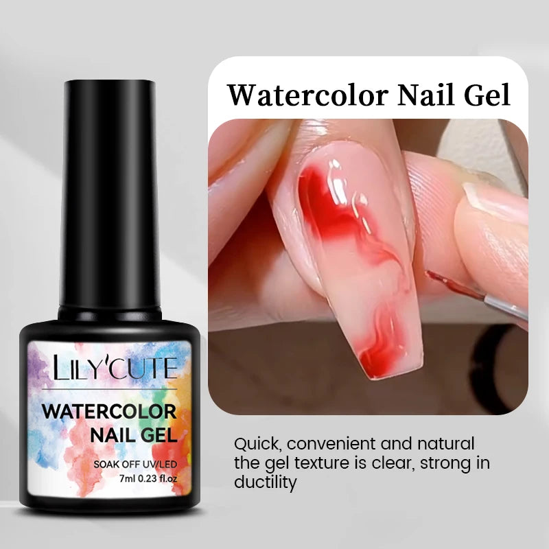 LILYCUTE 7ml White Color Gel Nail Polish Semi Permanent UV Gel Polish Gorgeous Full Coverage Soak Off UV LED Nail Gel Varnishes