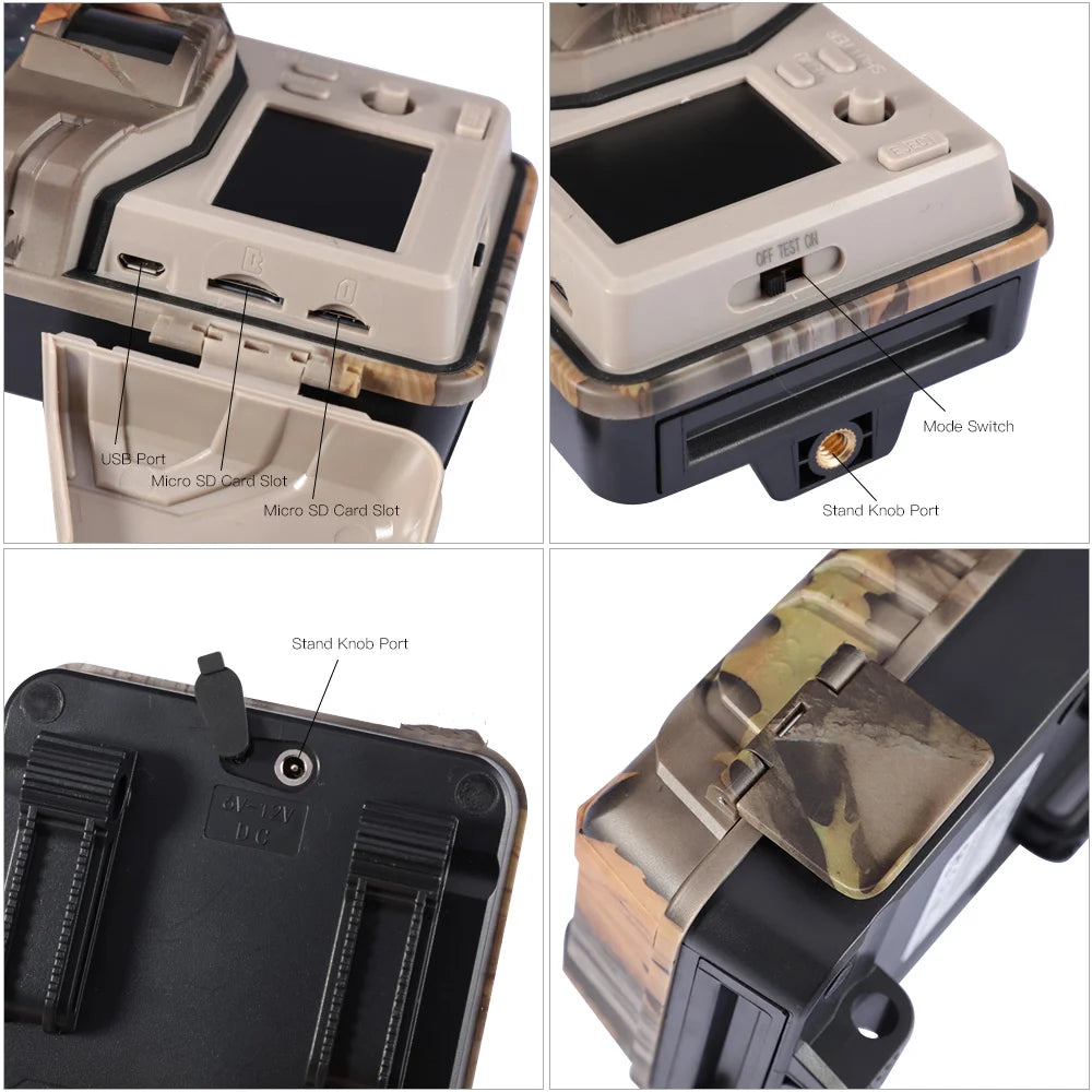 Outdoor WIFI APP 4K/2.7K 36MP/24MP Trail Camera Wildlife Infrared Night Vision Motion Activated IP65 Trap Game Cam Waterproof