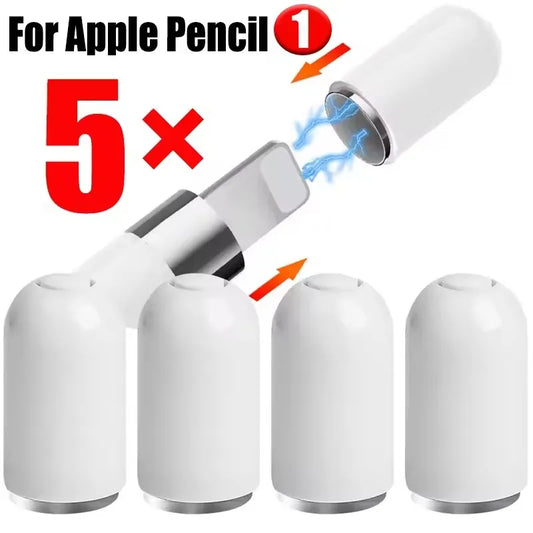 5/1PCS Magnetic Pencil Caps for Apple Pencil 1 Stylus Protector Cover Replacement Magnet Tablet Pen Cap for Apple Pencil Pen Cap