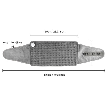 2 In 1 Electric Heating Pad Warming Waist Belt  Abdomen Shoulder Back Pain Relief Hot Compress Physiotherapy Thermal Blanket
