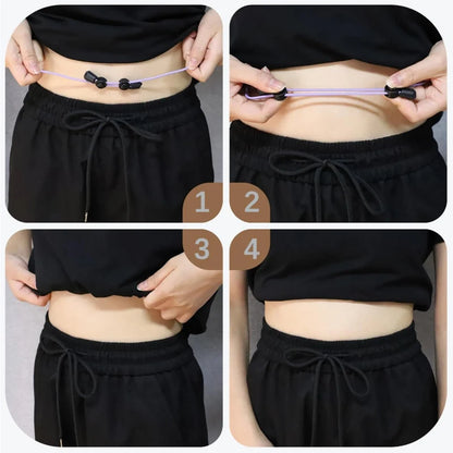 3Pcs Adjustable Elastic Crop Tuck Tool Band Women Fashion Clothing Accessory For Shirt Summer Instant Waist Slimming Non-Slip