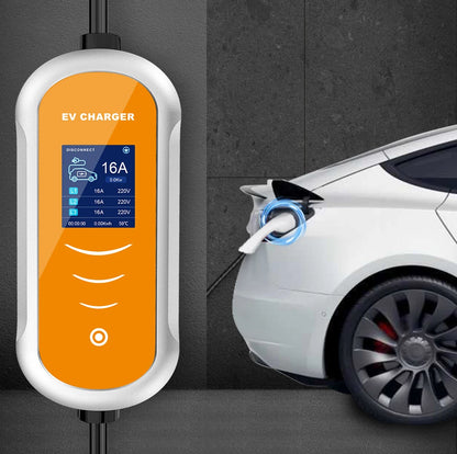 Type 2 Portable EV Charger Appointment time 11KW 16A 3 Phase EVSE Charging Box Cable CEE Plug for Electric Vehicle Car