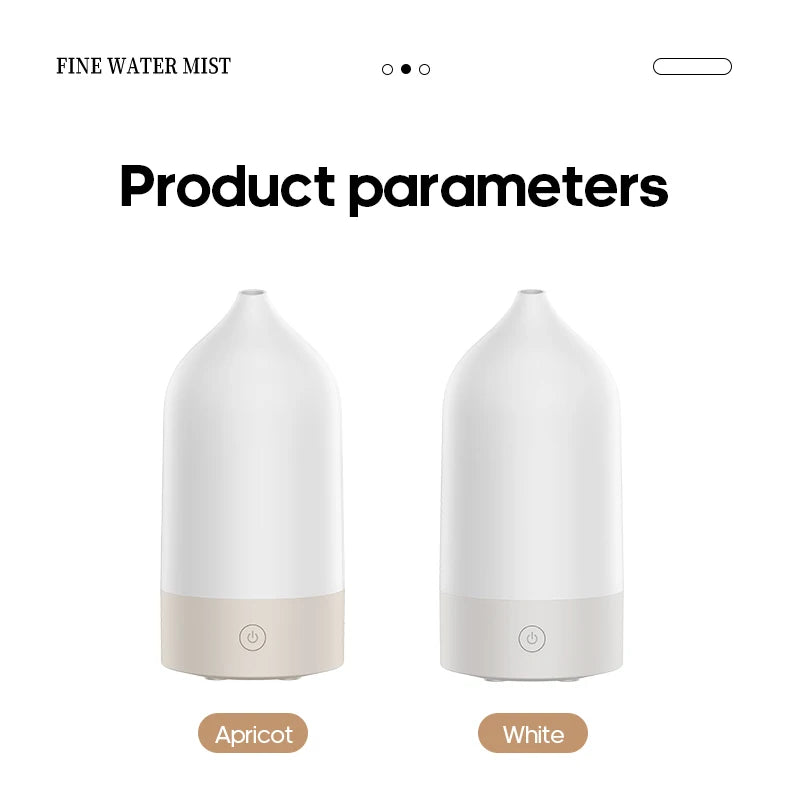 KINSCOTER New Aroma Diffuser 120ml Portable Silent Air Humidifier Colorful Night Light Essential Oil Diffuser for Room Home