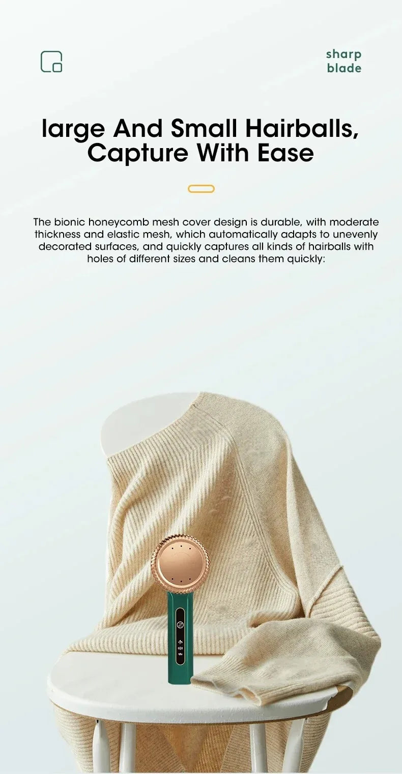 Portable Electric Pellets Lint Remover USB Rechargeable Clothes Sweater Shaver for Hair Ball Removal Plush Clothing Razor