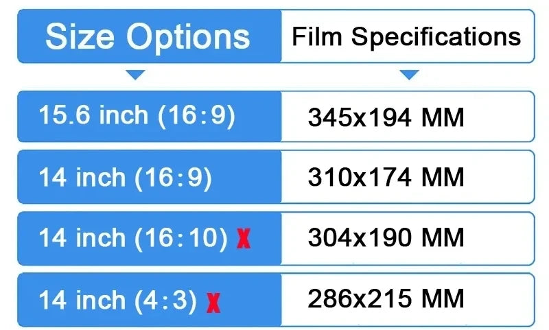 Anti-spy Privacy Film For Laptop 14 15.6'' (16:9) Screen Protector Notebook PC Computer Anti-peep Filter Matte Anti-Glare Film