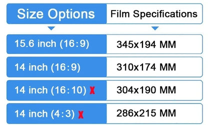 Anti-spy Privacy Film For Laptop 14 15.6'' (16:9) Screen Protector Notebook PC Computer Anti-peep Filter Matte Anti-Glare Film
