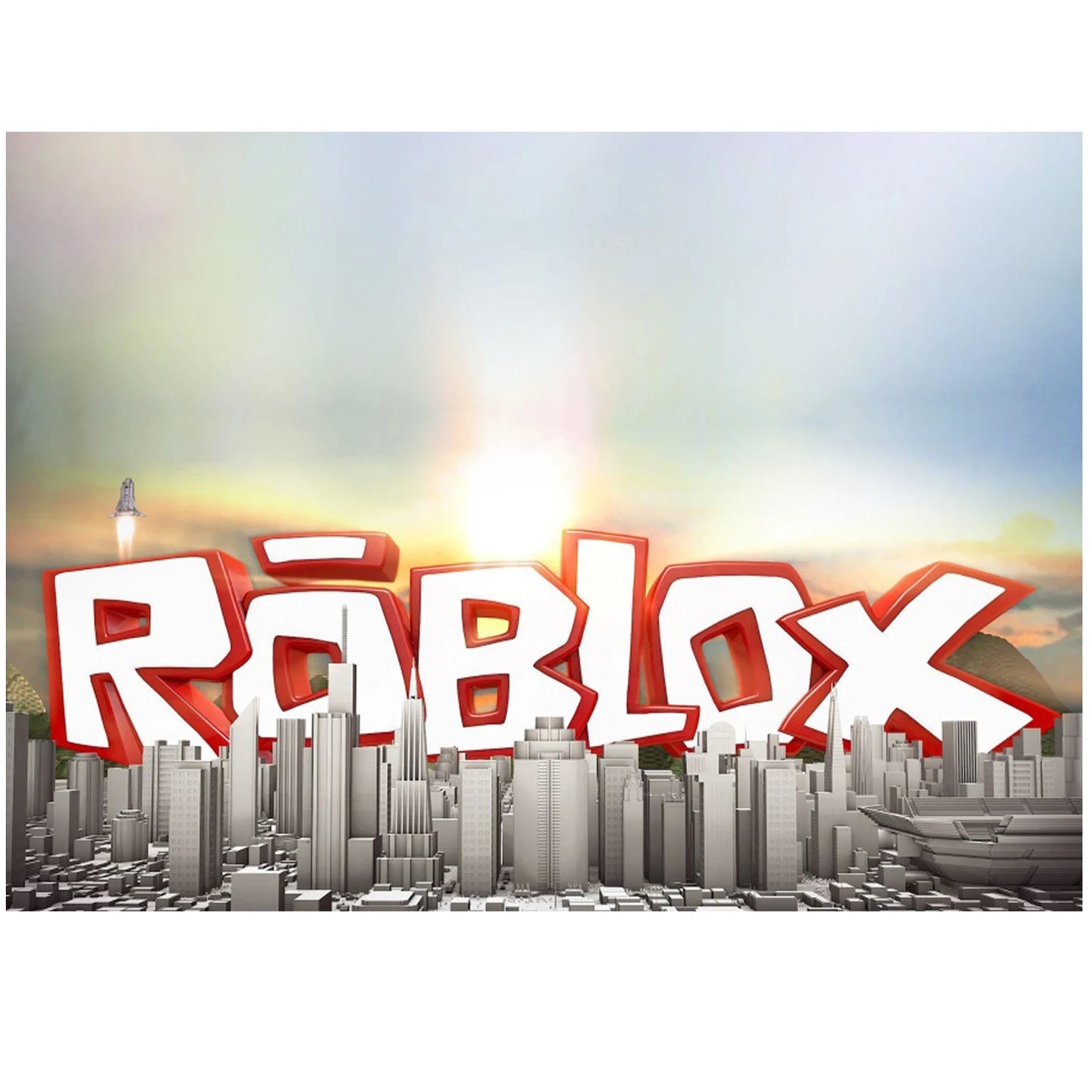 Roblox theme Game Shower Vinyl Hot Game Backdrop Cloth Kids Birthday Photo Background For Party Decoration Boys Backdrops