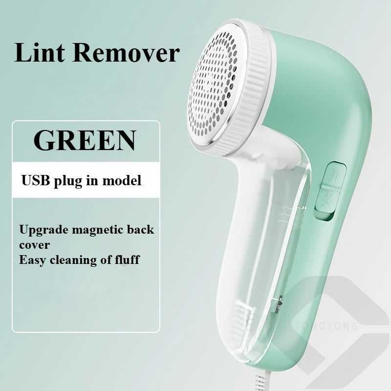 Electric Lint Remover Plug-in USB  Portable Fabric Shaver for Clothing Fluff Fuzz Removing Machine Home Hairball Trimmer Pellet