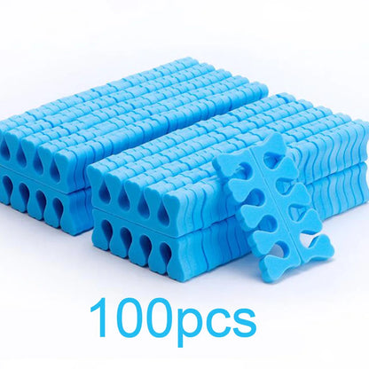 50 pairs Soft Toe Separators Fingers Foots Nail Art Tools Flexible Heart Design Nail Art Practice Manicure Pedicure Foot 2030