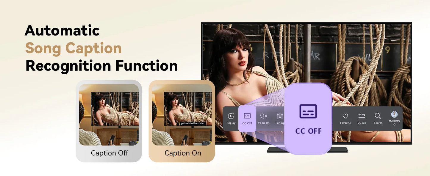 Puremic Karaoke Machine K3 with Millions Songs Free Forever Duet Karaoke Mics for Singing with Rechargeable Dock, HDMI+Aux Cable