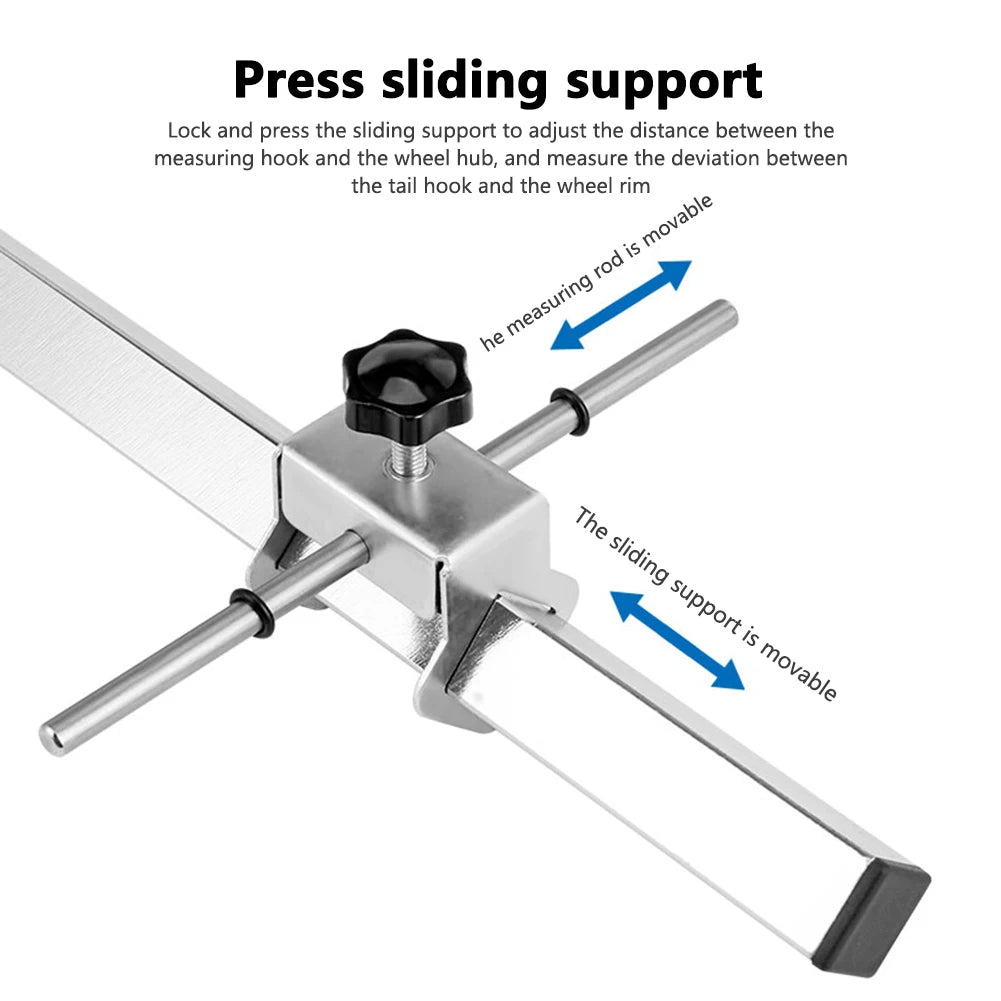 TOOPRE Bicycle Rear Derailleur Hanger Alignment Gauge Aluminium Alloy Straighten Tool for Mountain Road Bike 20-29'' Wheel
