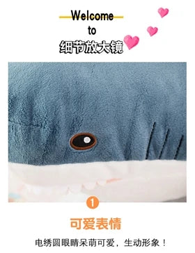 Shark Soft Stuffed Toys Sea Animal Accompany Pillow Plushies Animal Doll For Children Boys Gifts Birthday Party Decor