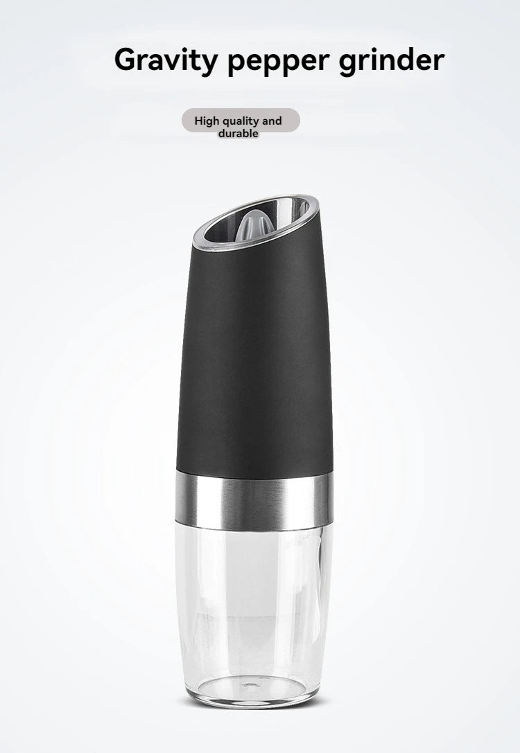 Electric Pepper Mill Stainless Steel Automatic Gravity Induction Salt and Pepper Grinder Adjustable Coarseness Grinder Tools