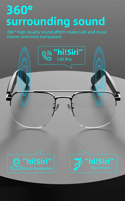New Styles Fashion SG-15 Pro Smart Glasses Anti Blue Light Audio Glasses Portable Music Stereo For Sports Riding Sunglasses