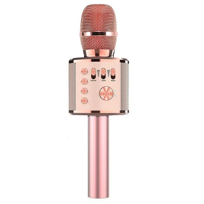 Wireless Bluetooth Speaker Mic Karaoke Microphone Handheld Portable Microphone Mobile Phone Music Player for Children Home KTV