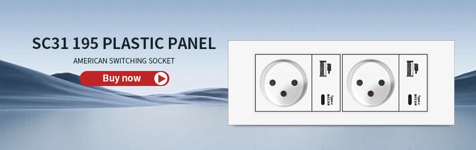 DELEFU White Retardant PC Israel USB Type C Fast Charging Wall Socket Light Tuya Wifi Smart Switch Sat TV Tel Doorbell Curtain