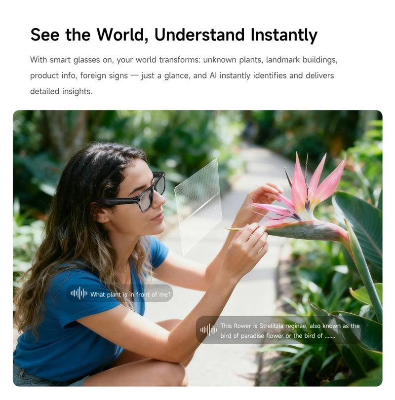 Xiaomi 4K AI Camera Glasses 800MP Multifunctional Photochromic Smart Glasses Bluetooth Calling Photo Video Music Translation New