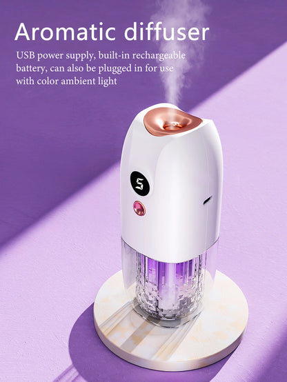 Multifunctional rechargeable portable essential oil diffuser Multiple aroma aromatherapy essential oils can be used in home cars