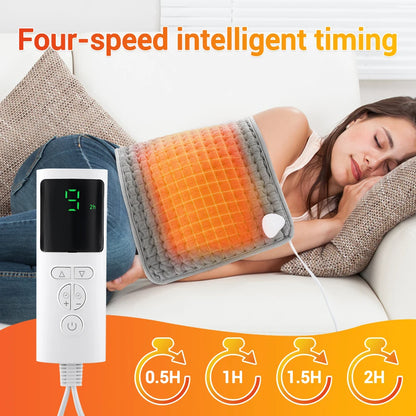 2 In 1 Electric Heating Pad Warming Waist Belt  Abdomen Shoulder Back Pain Relief Hot Compress Physiotherapy Thermal Blanket