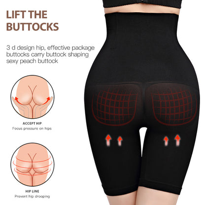 Qtree Plus Size XS-5XL High Waist Trainer Shapewear Corset Women Body Shaper Pants Slimming Tummy Control Shorts Belly Trimmer