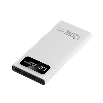Lenovo 50000mAh Large Capacity Power Bank 120W Fast Charge LED Digital Display External Battery Universal charge Travel Outdoor