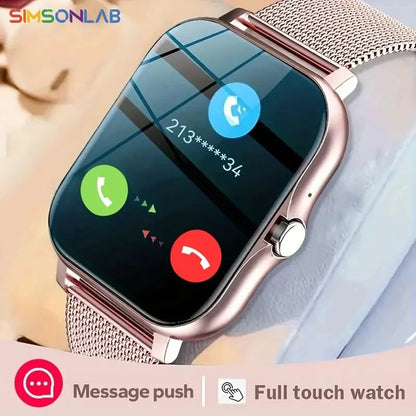 2026 Smartwatch Android Phone 1.44''Inch HD Screen Bluetooth Call Blood Oxygen/Pressure Monitoring Smart Watch Women Men Gift