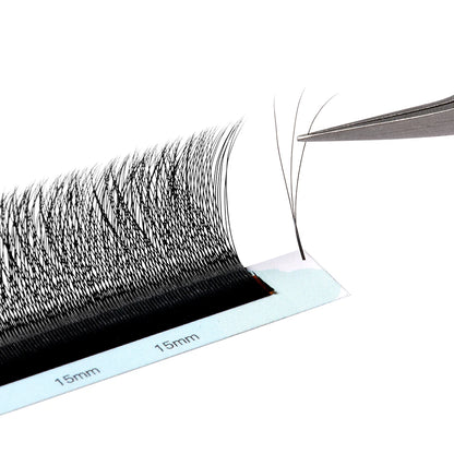 Yelix 10 Cases 3D W Shaped Lashes Smaller Spacing Eyelashes Extension Natural Soft Lashes Premade Volume Fans Eyelashes
