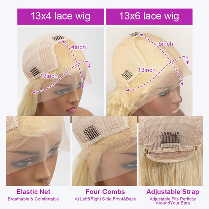 613 Loose Deep Wave Frontal Wig 13x6 HD Water Wave Lace Front Wig 30 40 Inch Honey Blonde 13x4 Lace Front Curly Human Hair Wigs