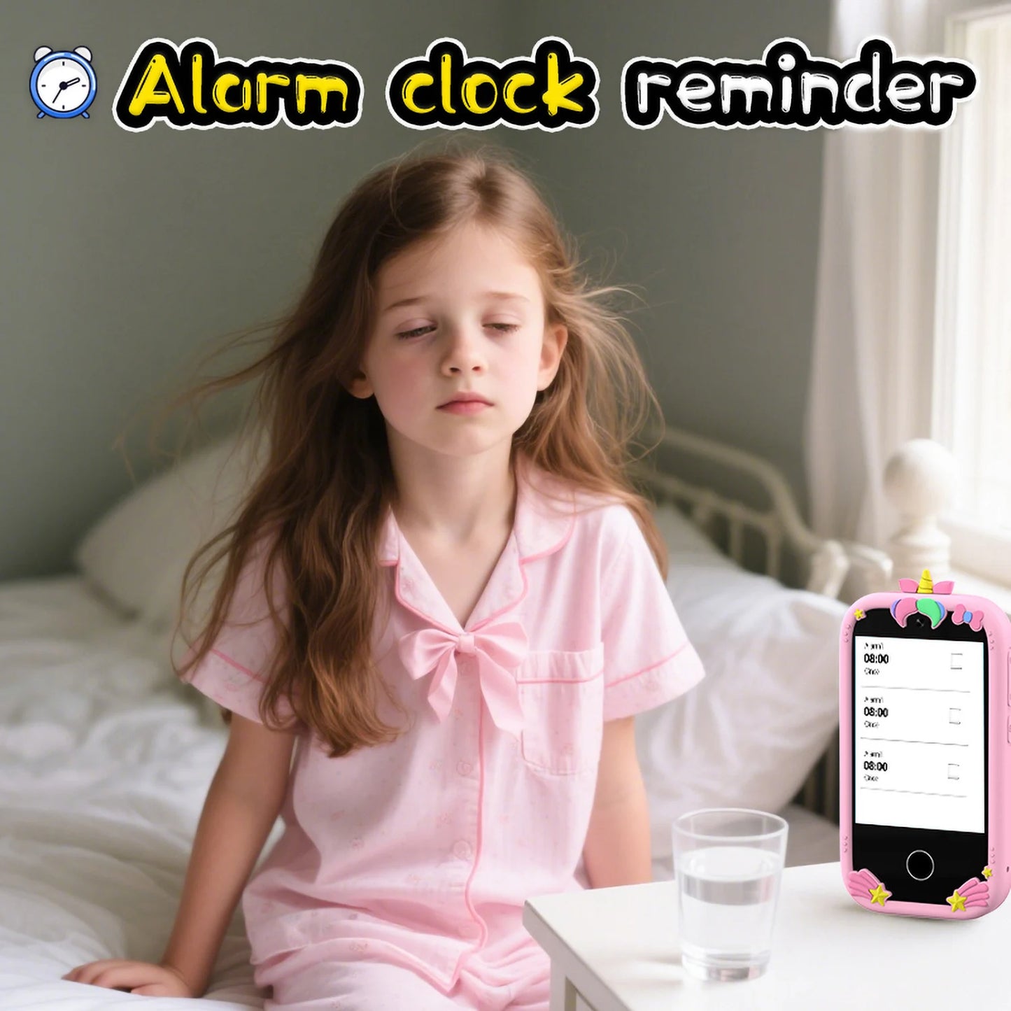 Upgrade Kid Smart Phone Toy 2.8 Inch Touch Video recording Music Player 16 Games Baby Phone for Children Brithday Gifts