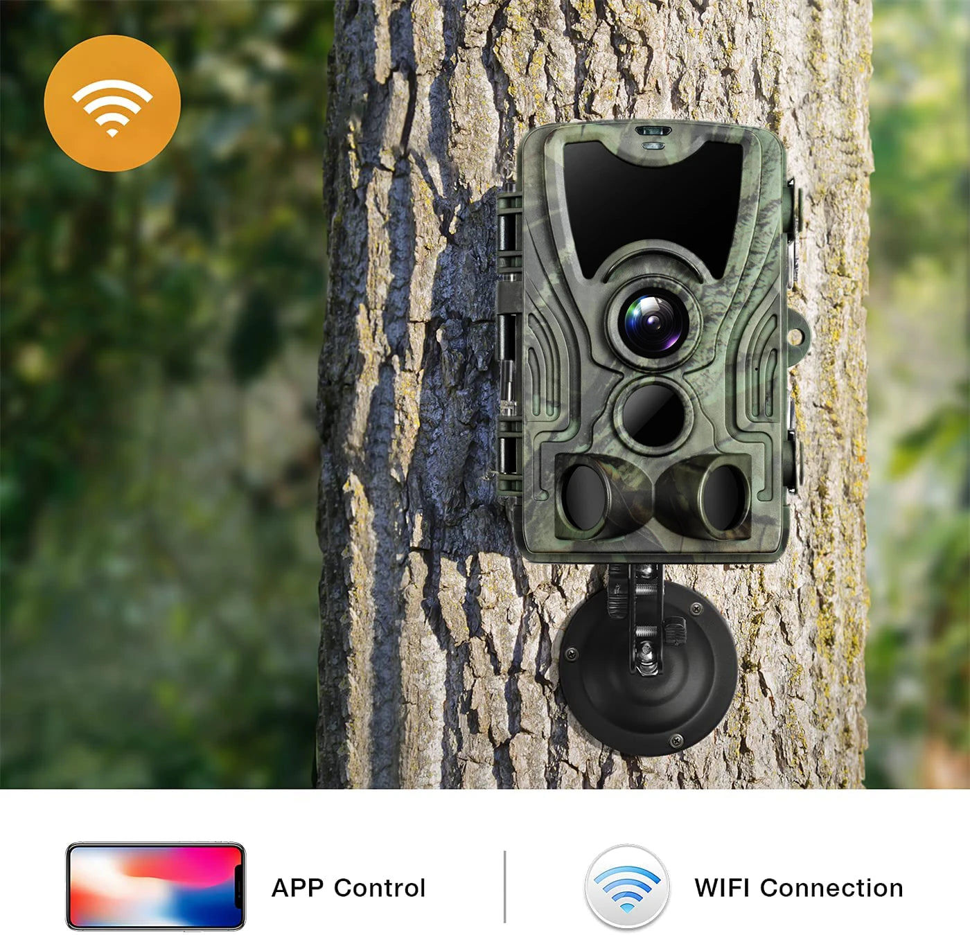 Outdoor WIFI APP 4K/2.7K 36MP/24MP Trail Camera Wildlife Infrared Night Vision Motion Activated IP65 Trap Game Cam Waterproof