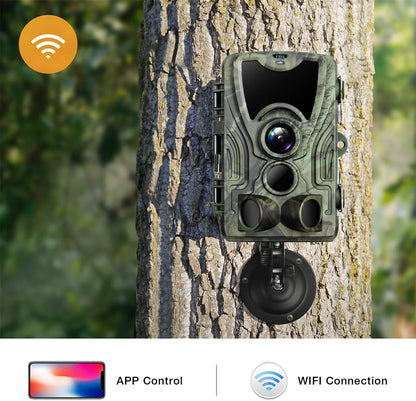 Outdoor WIFI APP 4K/2.7K 36MP/24MP Trail Camera Wildlife Infrared Night Vision Motion Activated IP65 Trap Game Cam Waterproof