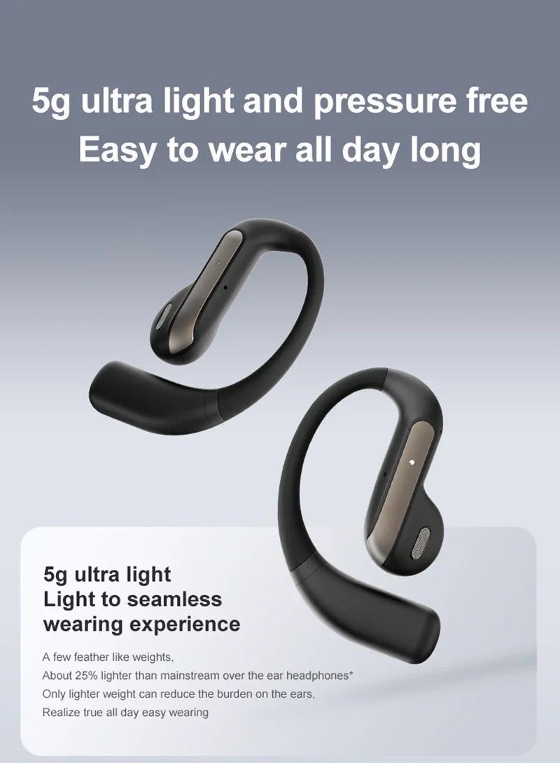 Smart AI Translation Headset True Wireless Sports Long-lasting Bluetooth Headset Stereo Sound Semi-in-ear Air Conduction Headset