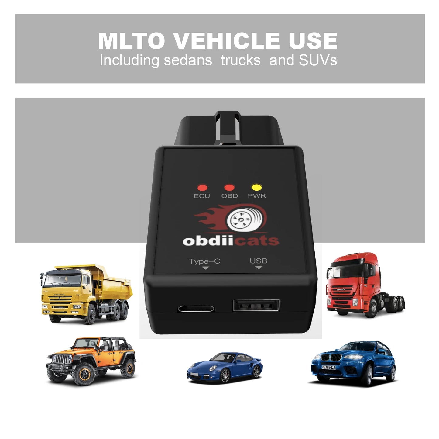 obdiicats OBD 2IN1 Fuel Saving With Fast Charger Chip Tuning Box For Benzine &Diesel Cars Increase Power Upgraded From HK-V3