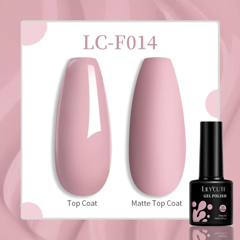 LILYCUTE 7ml White Color Gel Nail Polish Semi Permanent UV Gel Polish Gorgeous Full Coverage Soak Off UV LED Nail Gel Varnishes