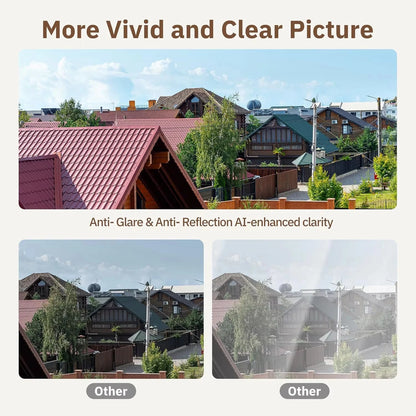 Window Camera Replaces Outdoor Cameras 2.4/5GHz WiFi Camera 3MP Resolution Full-Color Night Vision Through Window Mini Camera