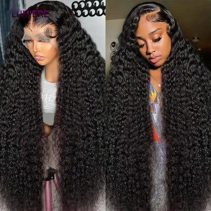 Deep Curly Wave Human Hair 3/4  Bundles Deal Malaysian Hair Weaves 100% Virgin Rew Human Hair Extensions Double Weft Wholeasle