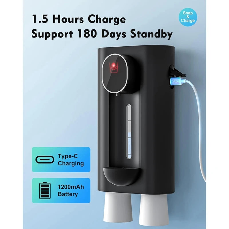 New Mouthwash Dispenser Fast Induction Mouth Rinser with Magnetic Cups Care Liquid Container Mouthwash Machine