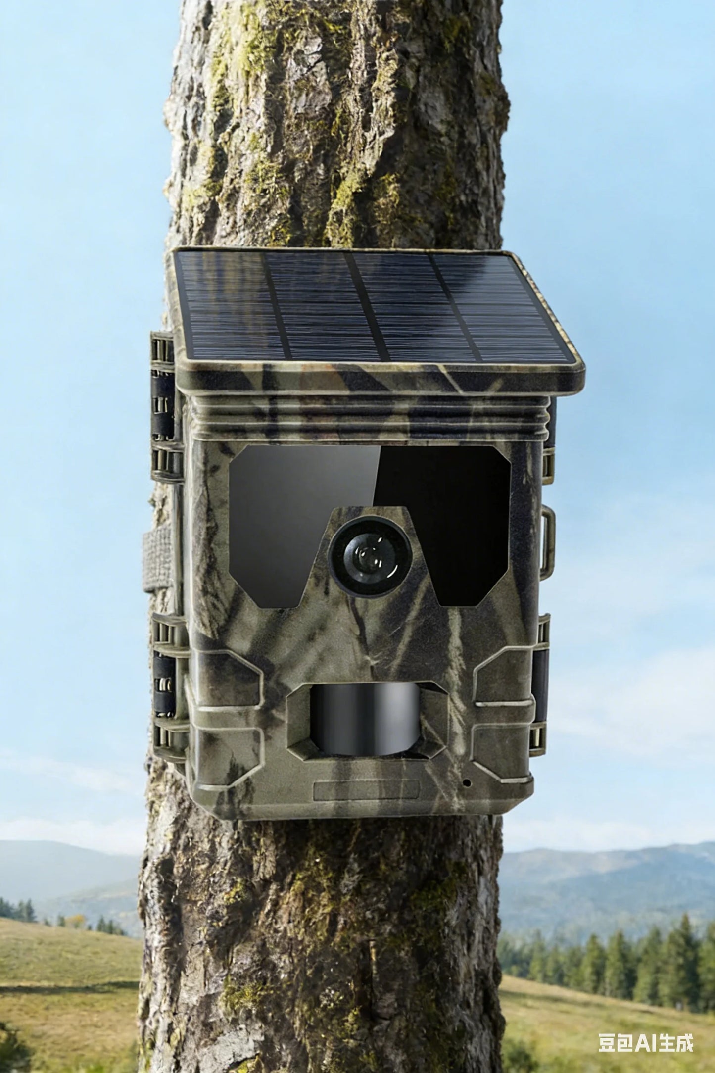 50MP 4K Solar Panel Hunting Camera Infrared Night Vision Monitoring Wildlife Trap Trail Camera Video Photo Recorder Cam