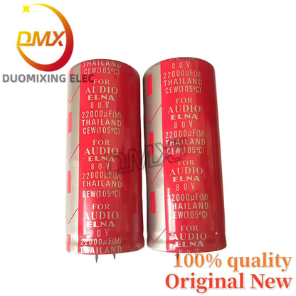 2Pieces/LOT Red robe 15000UF 80V 10000UF 22000UF 50V 63V 100V 35*70MM High quality Audiophile power amplifier filter capacitor