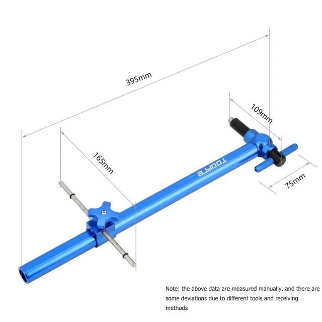 TOOPRE Bicycle Rear Derailleur Hanger Alignment Gauge Aluminium Alloy Straighten Tool for Mountain Road Bike 20-29'' Wheel