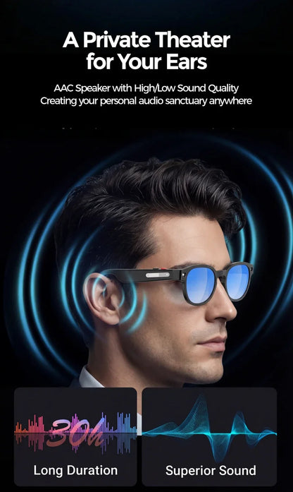 Xiaomi 4K AI Camera Glasses 800MP Multifunctional Photochromic Smart Glasses Bluetooth Calling Photo Video Music Translation New